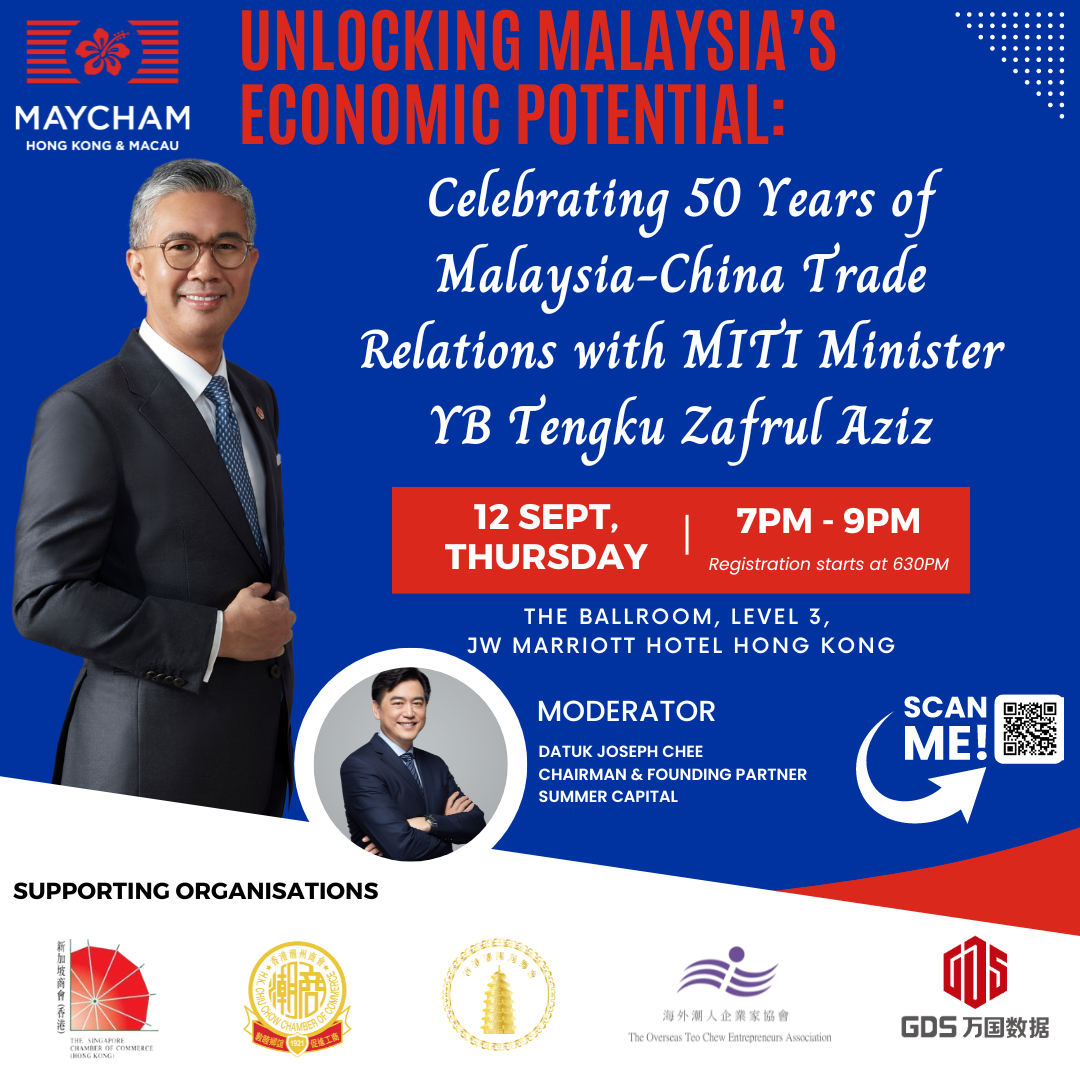 thumbnails UNLOCKING MALAYSIA'S ECONOMIC POTENTIAL : Celebrating 50 Years of Malaysia-China Trade Relations with MITI Minister YB Tengku Zafrul Aziz 12 Sept, 7PM