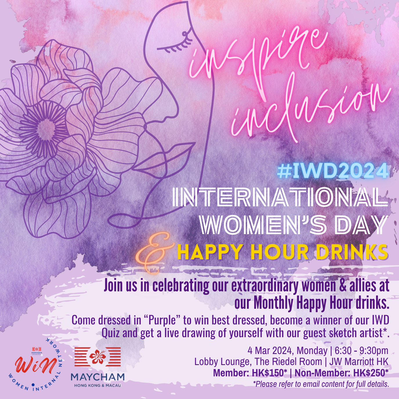 thumbnails International Women's Day Happy Hour Drinks - 4 Mar 630PM